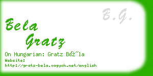 bela gratz business card